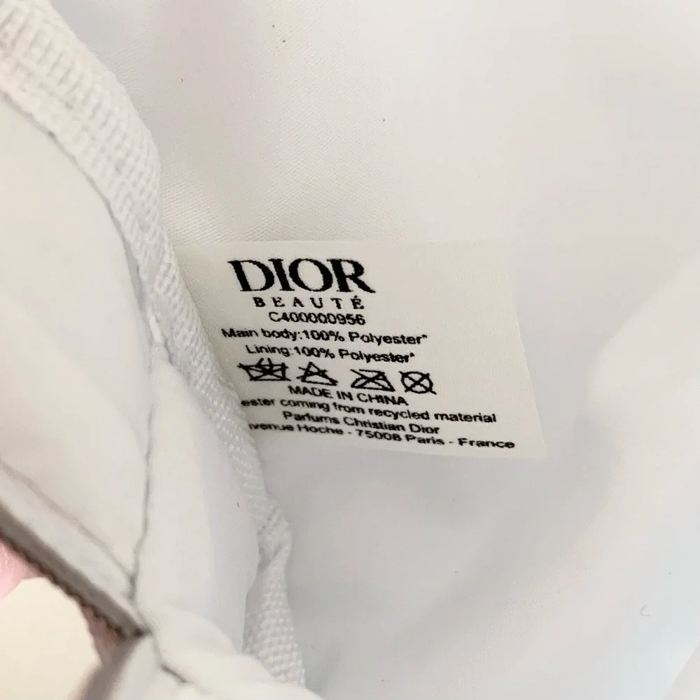 Hold NWOT Dior canvas makeup pouch